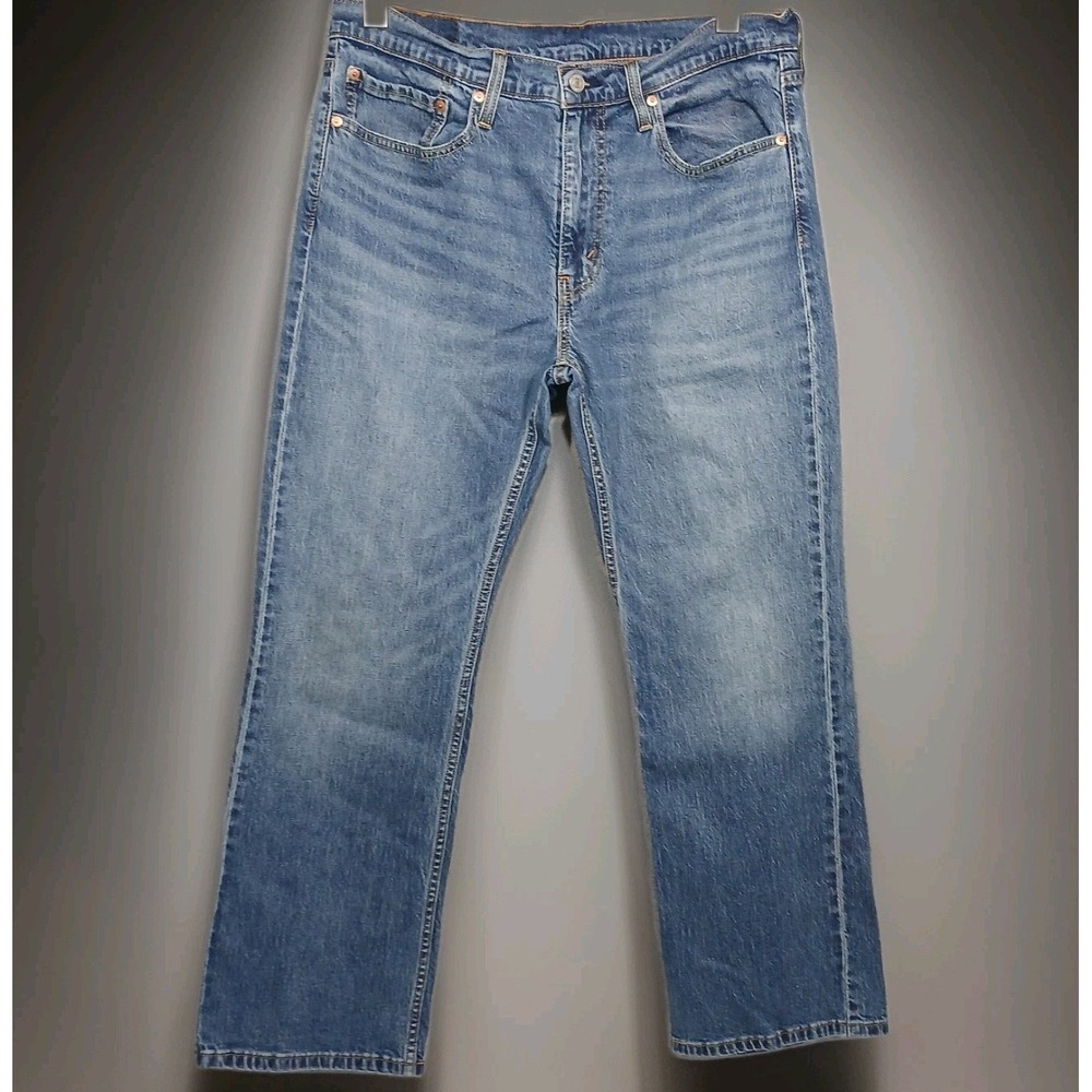 Levi's Mens 527 Slim Boot Cut Jeans Medium Wash 34Wx30L Gorpcore Work Streetwear